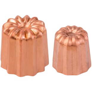 风和日丽可露丽模具法式甜品天使之铃可丽露蛋糕慕斯镀锡铜模烘焙