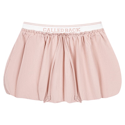 CalledBacklogo织带蓬蓬短裙
