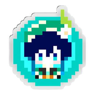 像素风原神同人周边吧唧徽章胸针痛包散兵枫原万叶风男温迪魈钟离