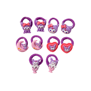 儿童拇指发圈可爱卡通可爱女童扎辫子头绳高弹耐用发绳皮筋发饰