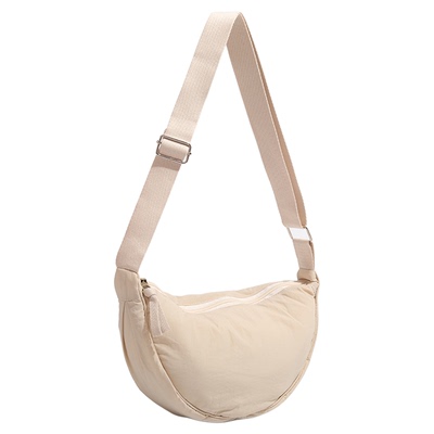 ITSOUMEI女式夏天超火斜挎小包包饺子包松弛感牛角包通勤胸包