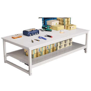 快递打包台工作台流水线操作台车间工厂大桌子实验台桌双层包装桌