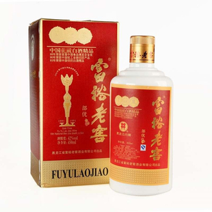 富裕老窖白酒纯粮42度浓香酒富裕桂花红部优瓷瓶黑龙江特产白酒