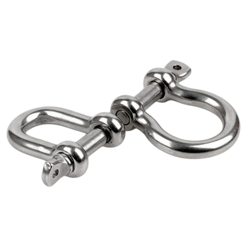 304不锈钢船用日式U型卸扣D型弓型马蹄钢丝绳锁链条连接M4-M25