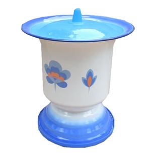 加高防滑老式搪瓷高脚痰盂老人孕妇儿童屎尿便盆罐坐便器凳子孙桶