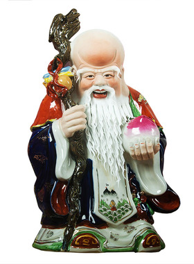 景德镇老寿星人物佛像工艺品