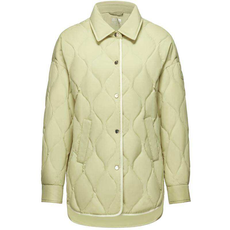 波司登衬衫领羽绒服轻薄短款外套