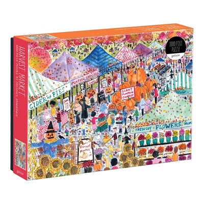 正品包邮 美国Galison进口益智拼图1000片万圣节的丰收集市86631