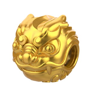 金米黄金龙年生肖转运珠情侣手链金龙呈祥护佑足金龙头手串路路通