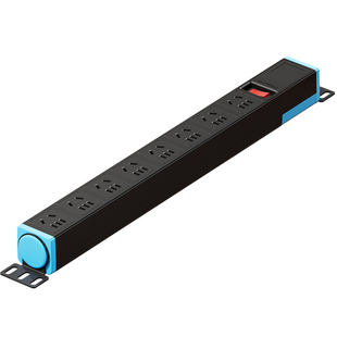 电源扩展插座短线pdu排插厨房墙壁拓展超薄固定插线板防过载插排