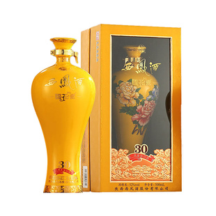 陕西西凤酒国花瓷荣耀30年52度盒装500ml凤香型白酒纯粮食酒送礼