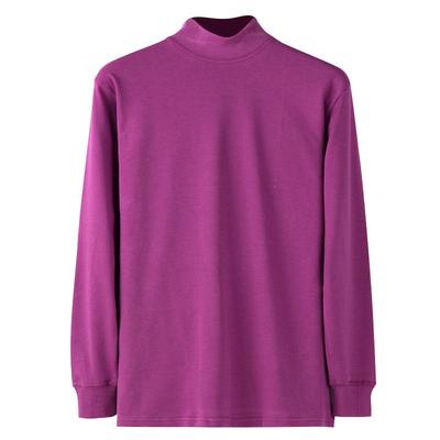 纯棉秋衣半高领薄款中老年人宽松