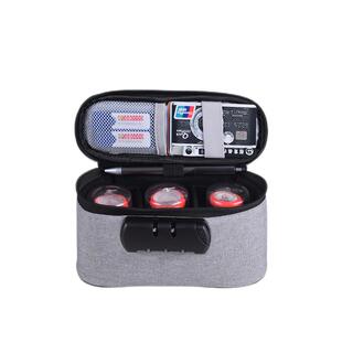 印章收纳包迷你便携票据袋营业执照文件印章包带锁的公章盒印章箱