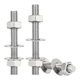 304不锈钢牙条穿墙螺杆加长螺栓对穿丝杆螺丝螺母套装大全组合装