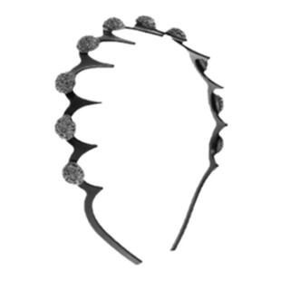 高颅顶圆珠带齿发箍女款2024新款高级感头箍外出百搭发卡洗脸头饰