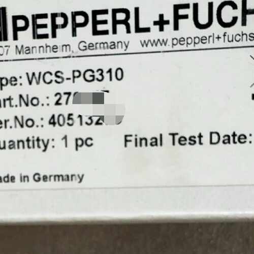 询价-倍加福PEPPERLFUCHS WCS-PG310 PRO