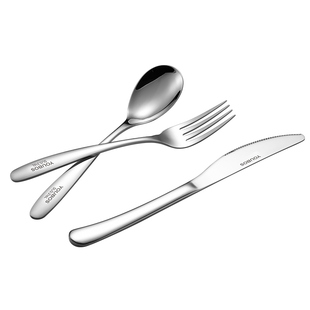 刀叉牛排盘子餐具西餐套装316不锈钢刀叉勺三件套高级感牛扒餐盘