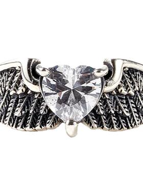 NATIVE STRANGER羽毛翅膀锆石戒指925银