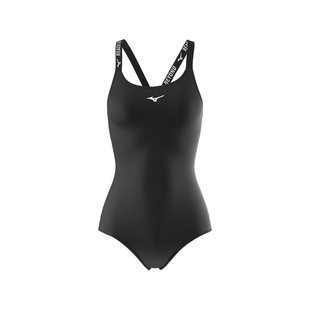 美津浓泳衣专业竞速女款纯色新款带胸垫连体三角游泳衣游泳馆专用