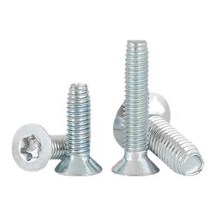 三角牙螺钉三价环保型蓝白锌内梅花沉头内六角螺丝M3M4M5M6