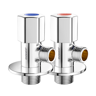 九牧角阀全铜一进二出三通分水阀球阀燃气热水器专用三角阀开关