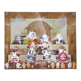 KGBOXPOPMART泡泡玛特MOLLY平日奇境亚克力展示盒收纳盒透明盲盒