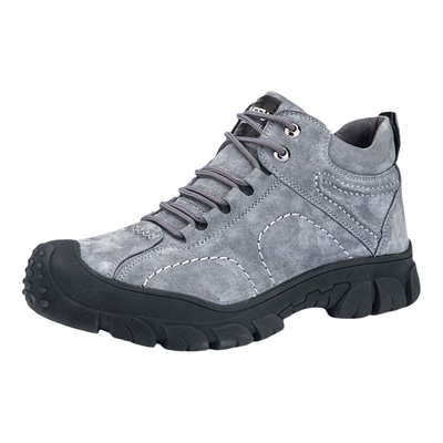 劳保鞋男真皮加绒保暖安全鞋