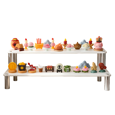 国风财神迷你贡品软胶玩偶小配件