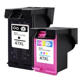 适用惠普HP47墨盒黑色彩色4825 4826 4829 4828 4877打印机墨盒非原装 可加墨 墨水