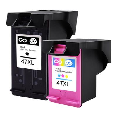 适用惠普HP47墨盒彩色黑色可加墨