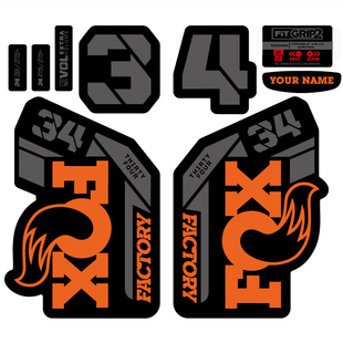 2022款FOX 34 FACTORY前叉贴纸山地车贴个性定制防水step cast