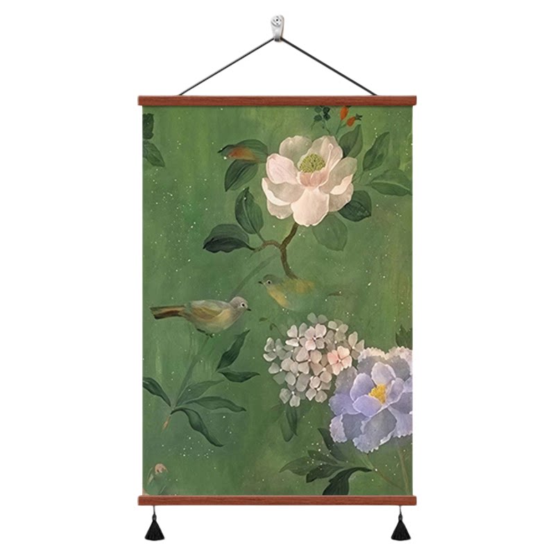 法式中古风客厅入户玄关装饰画