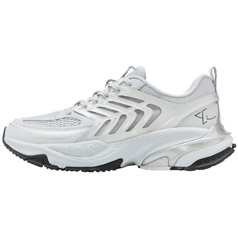 范丞丞同款特步绝尘MAX复古跑鞋官方旗舰店男鞋银色运动休闲鞋