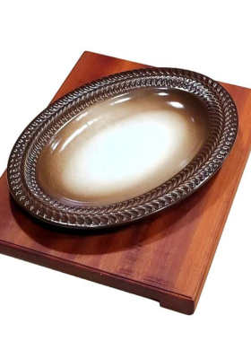 美国陶瓷西餐盘牛排盘子
