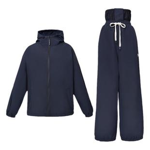 北渊滑雪服男女款套装单板双板防水防寒保暖黑色成人小个子防雪服