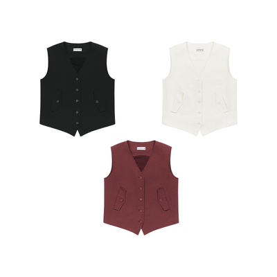 DOSORDONTS侧腰分割插袋马甲