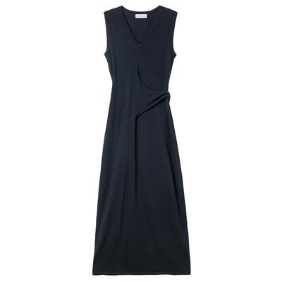 色纯通勤简约无B背心裙