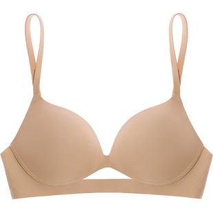 好奇蜜斯粉底液内衣女聚拢小胸外扩显大性感无痕文胸罩套装26春肤