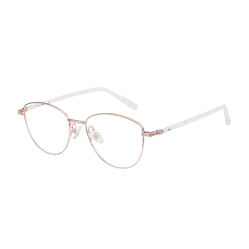 【26新品】木九十眼镜猫眼大框镜架金属细框近视镜框女MJ11FN1029