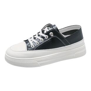 爆款小白鞋女2026新款春秋厚底一脚蹬女鞋时尚百搭两穿休闲板鞋女