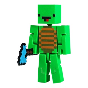 3D打印我的世界杰杰麦琪可动人仔模型手办MC周边游戏周边玩具礼物