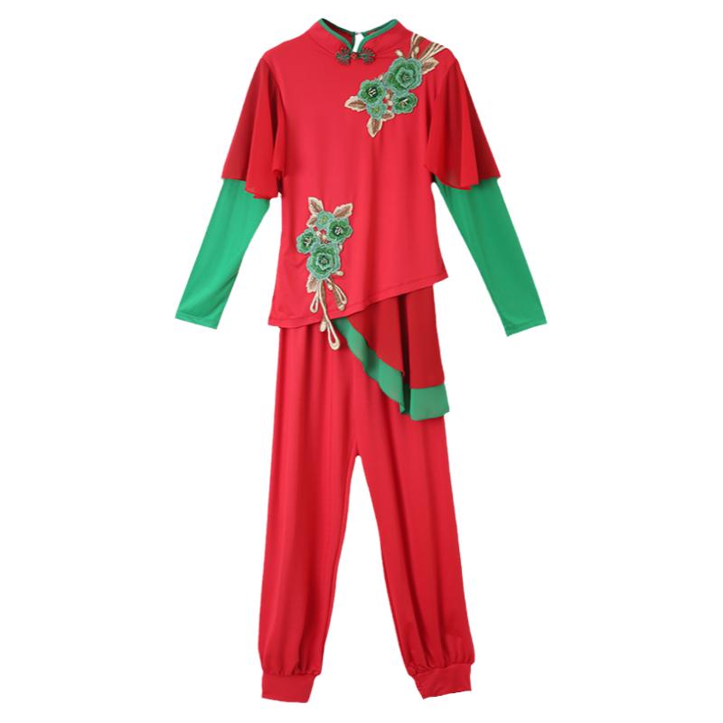 广场舞服装新款套装灯笼裤古典演出表演跳舞衣服扇子舞秧歌舞蹈服