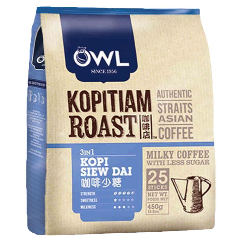OWL猫头鹰少糖特浓速溶咖啡