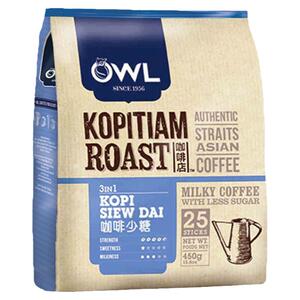 OWL猫头鹰少糖特浓速溶咖啡