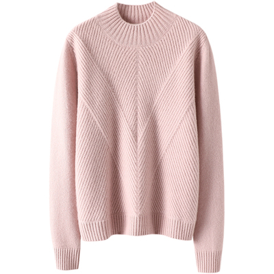 启超高端100%纯山羊绒衫