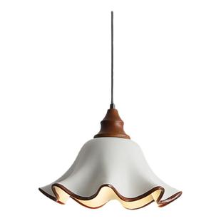 至御中古风卧室床头小吊灯法式复古花瓣走廊过道玄关吊线灯D5482