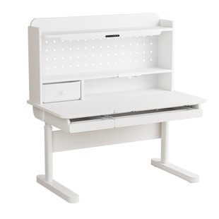 【限时特价】曼龙学习桌儿童书桌写字桌家用小学生收纳桌子大白桌