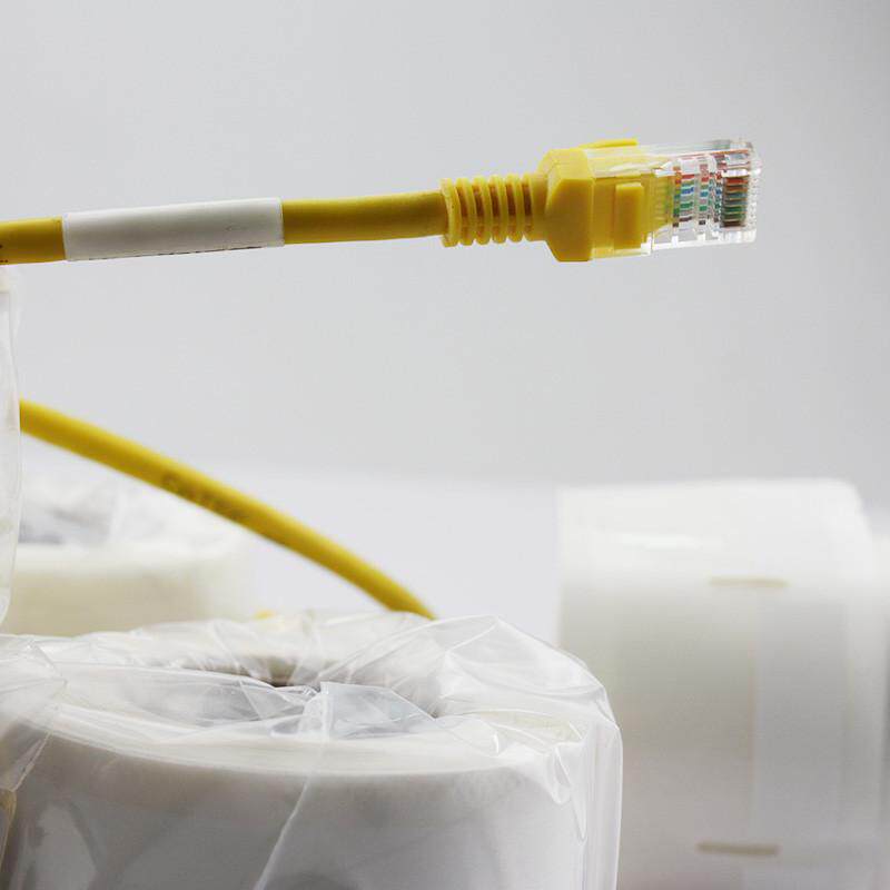 缠绕式不干胶网线标签贴 通信机房网络布线 条码打印线缆标签纸