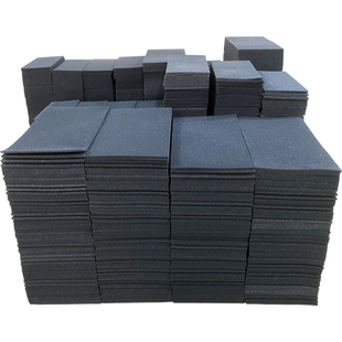 中高密度黑色大块海绵垫切片隔音填充防震软包礼品盒内衬定制