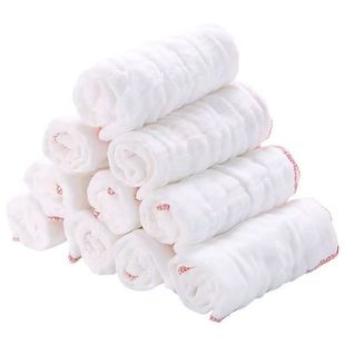 全棉纱洗碗布抹布不沾油吸水擦桌纯棉厨房加厚百洁布纱布不掉毛